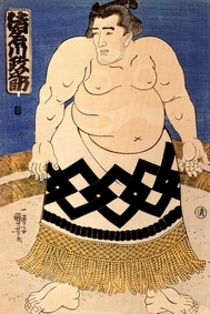 Le rikishi Masanosuke Inagawa représenté par Kuniyoshi Utagawa en 1845