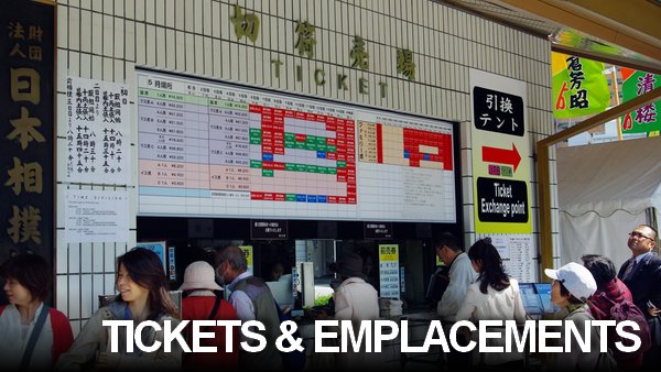 Tickets et emplacements