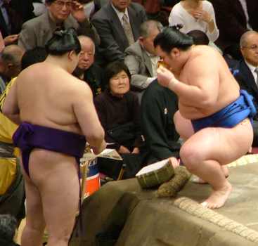 sumotori buvant le shikara-mizu