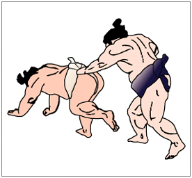 Okuritaoshi kimarite sumo