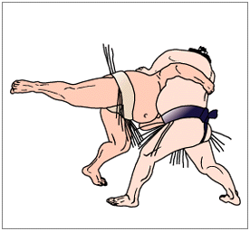Tsukiotoshi kimarite sumo