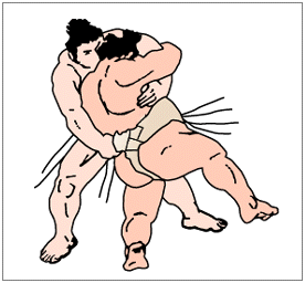 Uwatehineri kimarite sumo