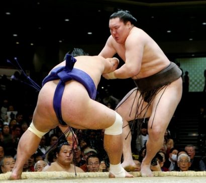 Hakuho contre Myogiryu