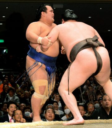 Kotoshogiku face à Hakuho