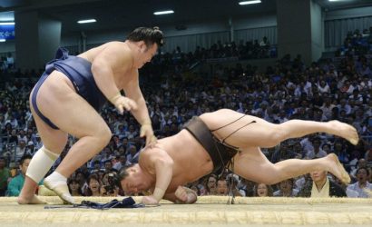 Ikioi a remporté le premier kinboshi de sa carrière en battant le yokozuna Hakuho.