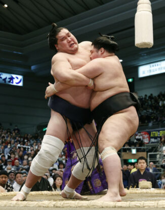 Meisei tout en maitrise face à Terunofuji